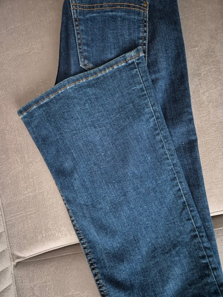 Lacivert Kadın Kot Pantolon - Görsel 2