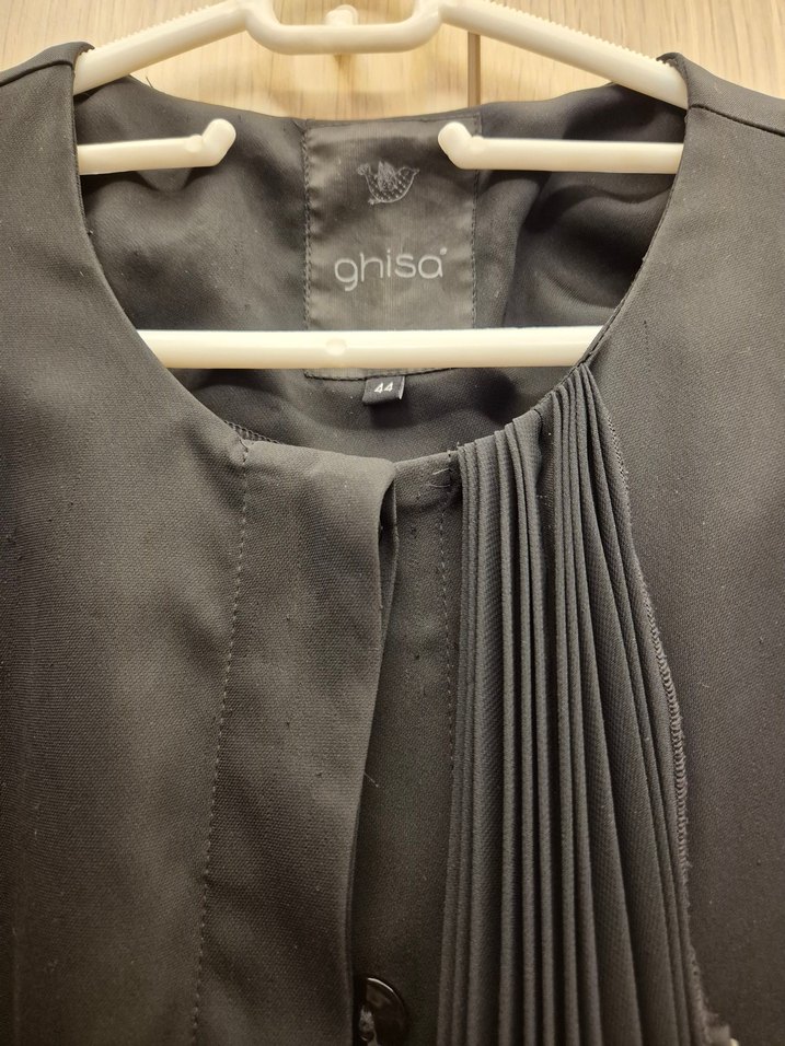 Uzun Kollu Siyah Uzun Ferace - Görsel 3