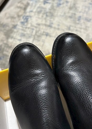 Klasik Siyah Deri Bot - Görsel 6