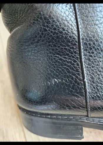 Klasik Siyah Deri Bot - Görsel 9