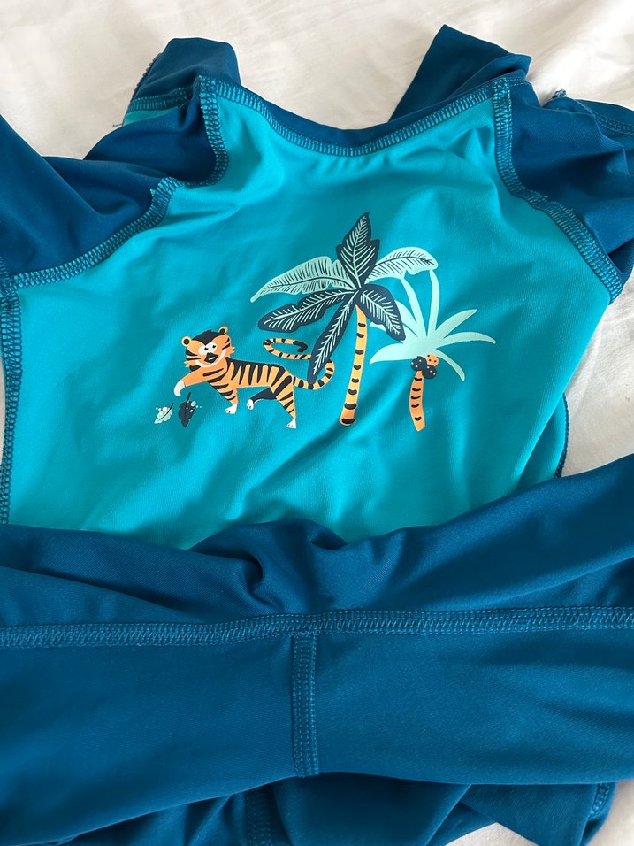 Decathlon Erkek Çocuk Mavi Mayo - Görsel 5