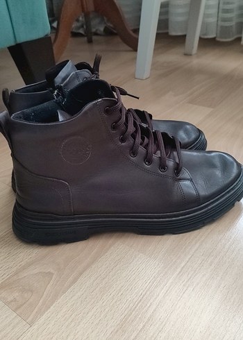 Kahverengi Deri Erkek Botlar - Görsel 2