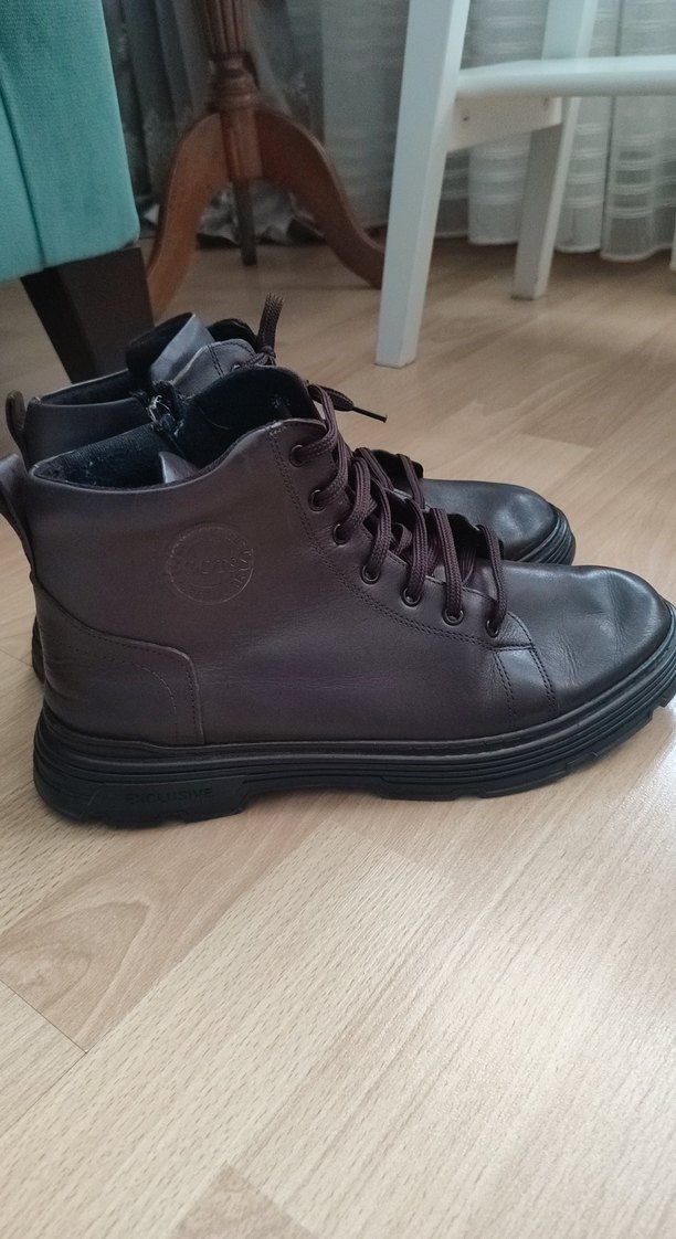 Kahverengi Deri Erkek Botlar - Görsel 2