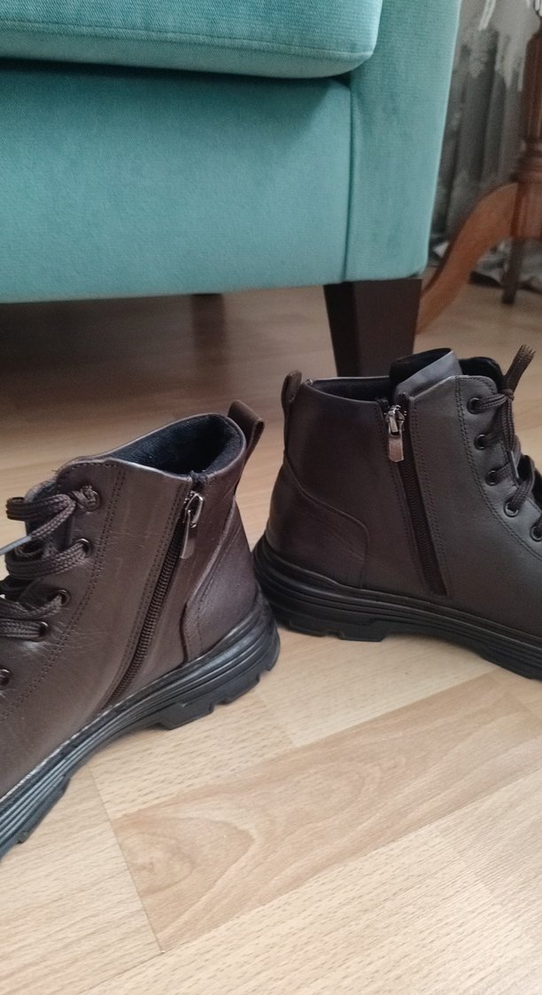 Kahverengi Deri Erkek Botlar - Görsel 4