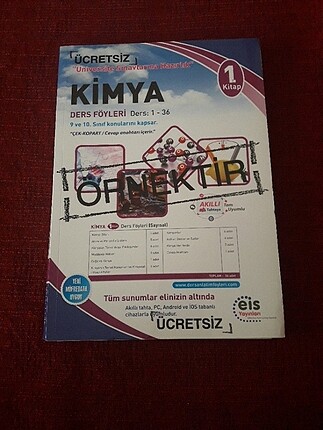 Eis yayınları Kimya Ders Föyleri