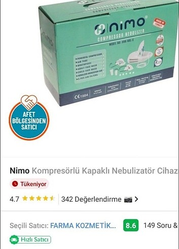 Nimo marka Nebulizator 