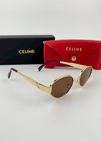 Celine Parlak Altın Kadın Güneş Gözlüğü
