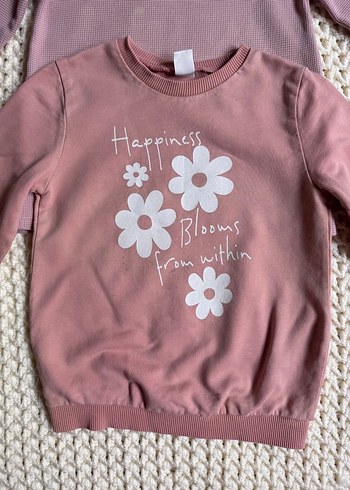 Kız Çocuk Pembe Uzun Kollu Sweatshirt - Görsel 3