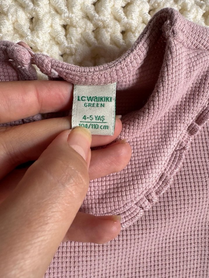 Kız Çocuk Pembe Uzun Kollu Sweatshirt - Görsel 4