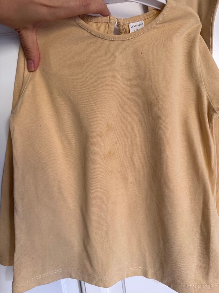 Bej Bebek Kız Uzun Kollu Takım - Görsel 5