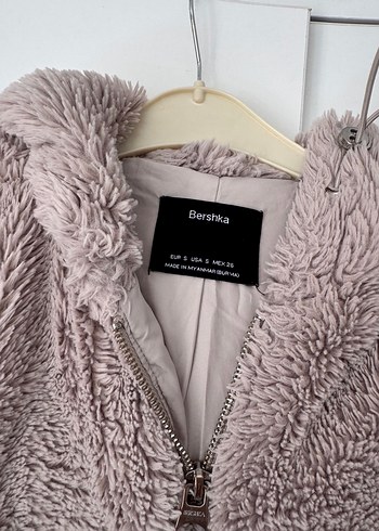 Kapüşonlu Kadın Peluş Ceket - Görsel 4