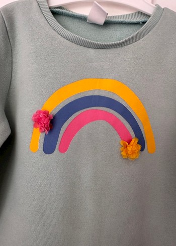 Kız Çocuk Uzun Kollu Baskılı Sweatshirt - Görsel 4