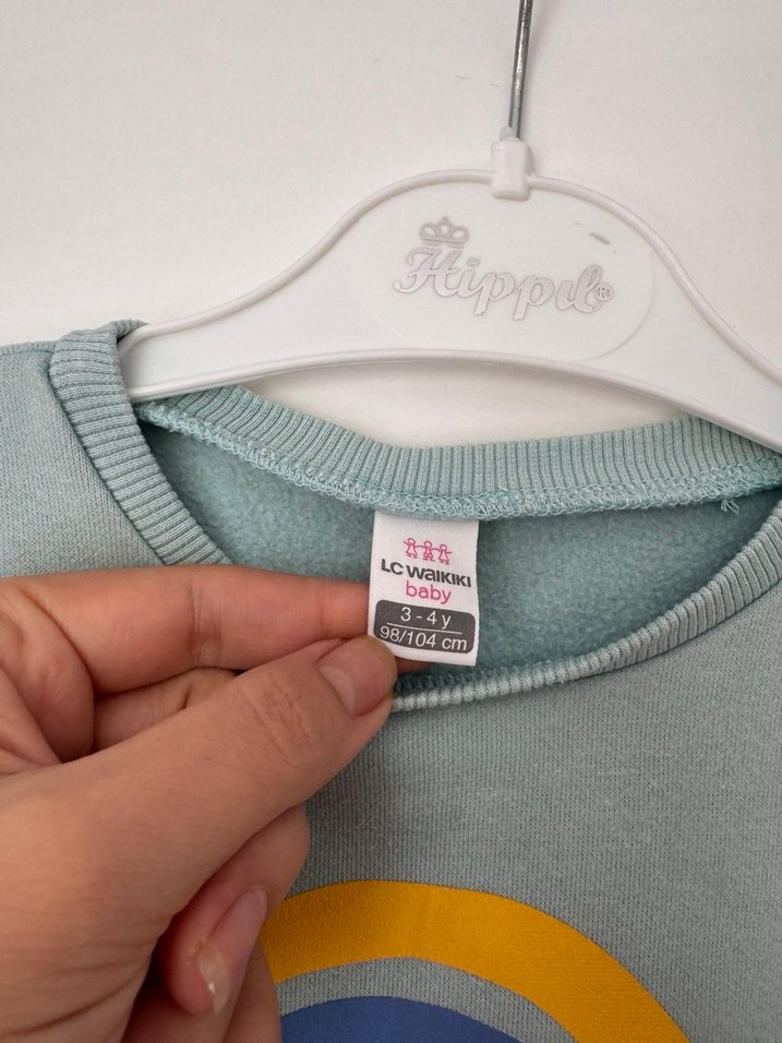 Kız Çocuk Uzun Kollu Baskılı Sweatshirt - Görsel 5