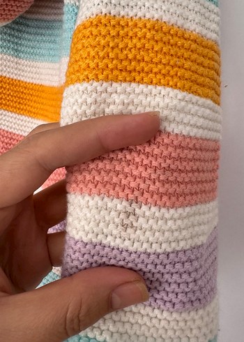 Renkli Bohem Uzun Kollu Triko Hırka - Görsel 6