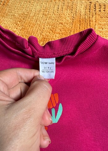 Renkli Baskılı Kız Çocuk Sweatshirt - Görsel 6