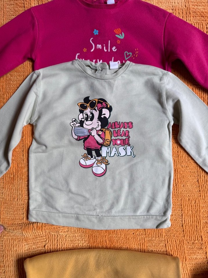 Renkli Baskılı Kız Çocuk Sweatshirt - Görsel 2