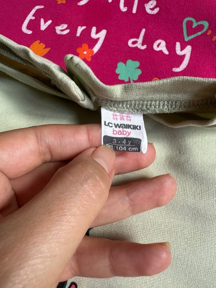 Renkli Baskılı Kız Çocuk Sweatshirt - Görsel 4