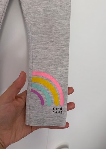 LC Waikiki Gri Baskılı Kız Tayt