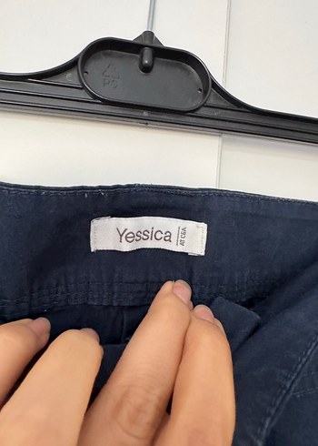 Diğer Düğmeli Lacivert Mini Kadın Denim Şort