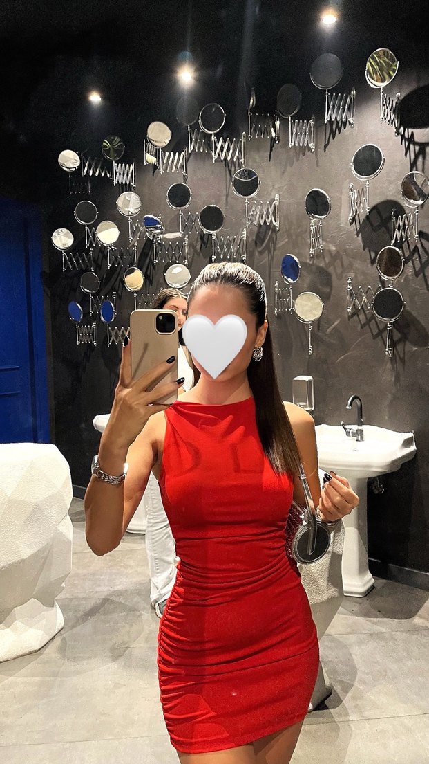 Kırmızı Mini Zara Elbise - Görsel 3