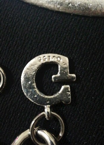 Guess Gümüş rengi guess kemer