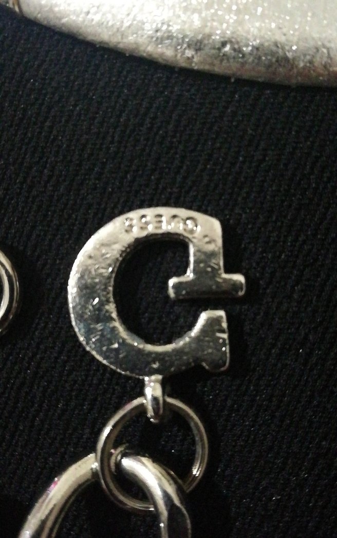 Gümüş rengi guess kemer - Görsel 4