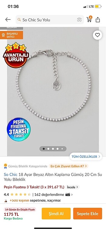 So Chic So chic su yolu bileklik