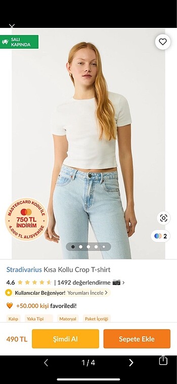 Stradivarius beyaz tişört