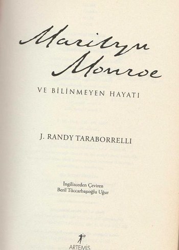 MARİLYN MONROE VE BİLİNMEYEN HAYATI J.RANDY TARABORRELLI