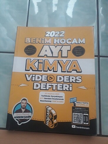 Benim Hocam Ayt Kimya Video Ders Defteri 