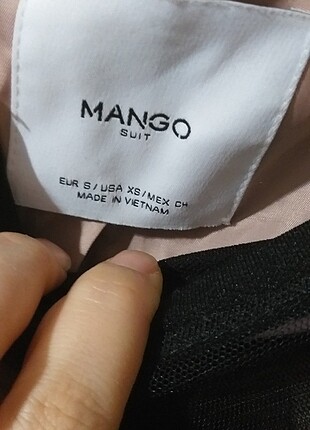 s Beden Mango pudra rengi suni kürk 