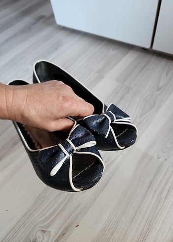 lacivert Fiyonklu Kadın Topuklu Ayakkabı - Görsel 7