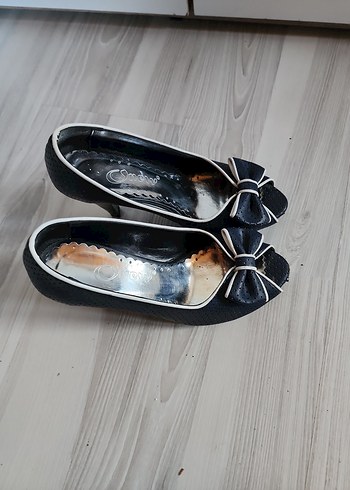 lacivert Fiyonklu Kadın Topuklu Ayakkabı - Görsel 6