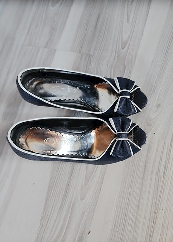 lacivert Fiyonklu Kadın Topuklu Ayakkabı - Görsel 5