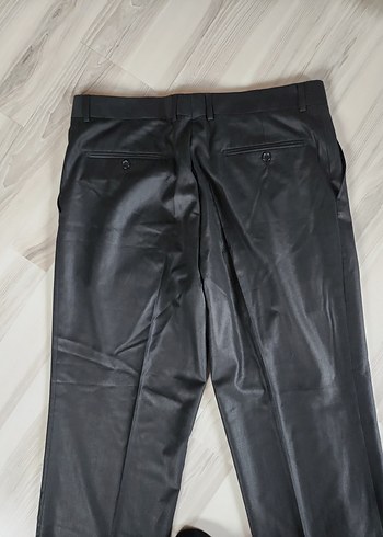 Siyah Regular Fit Erkek Ofis Pantolonu 50 beden - Görsel 6