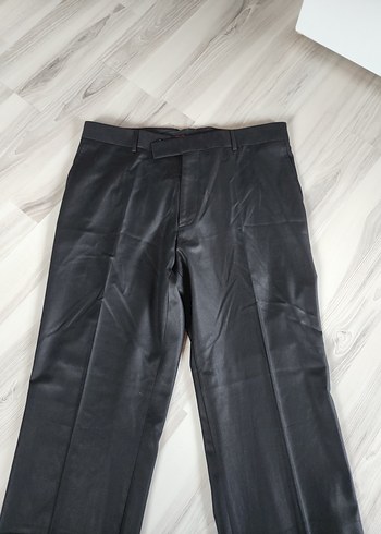 Siyah Regular Fit Erkek Ofis Pantolonu 50 beden - Görsel 7