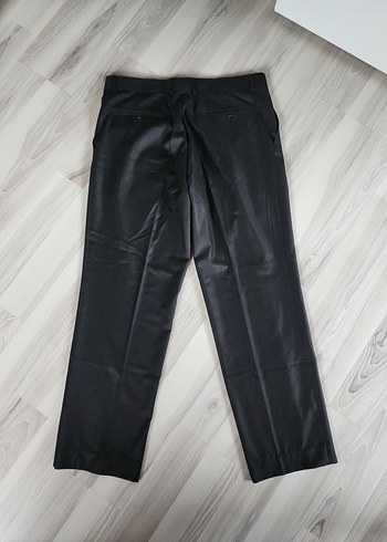Siyah Regular Fit Erkek Ofis Pantolonu 50 beden - Görsel 2