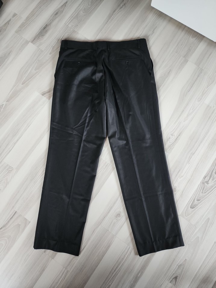 Siyah Regular Fit Erkek Ofis Pantolonu 50 beden - Görsel 2