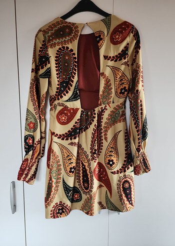 zara sırt dekolteli Kadın Elbise - Görsel 7