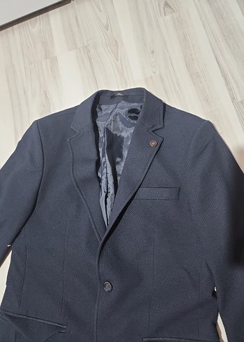 Lacivert Düğmeli Erkek Blazer Ceket - Görsel 3