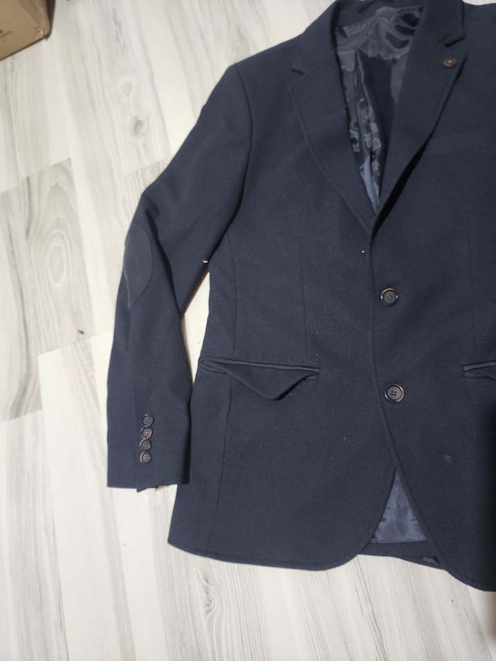 Lacivert Düğmeli Erkek Blazer Ceket - Görsel 2