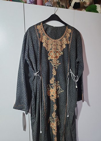 nakış İşlemeli Uzun Kadın Elbisesi - Görsel 3