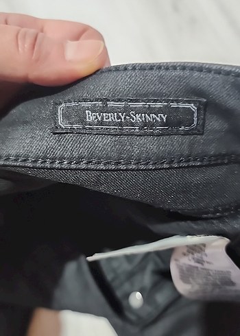 Siyah Kadın Denim Pantolon - Görsel 7