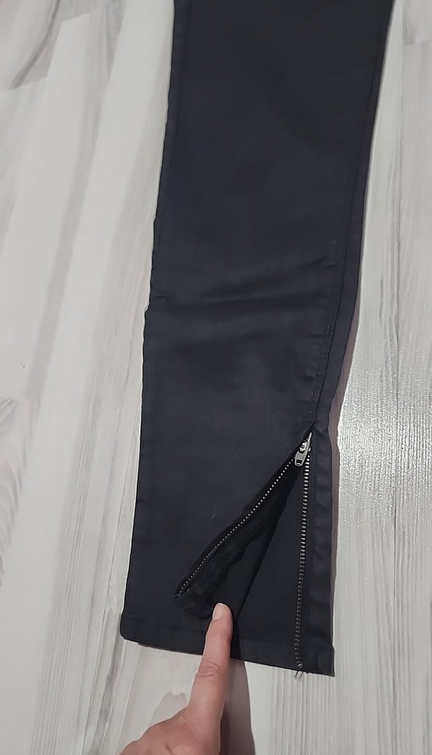 Siyah Kadın Denim Pantolon - Görsel 4