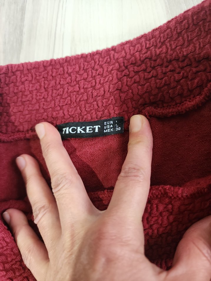 Bordo Midi Kışlık Etek - Görsel 4