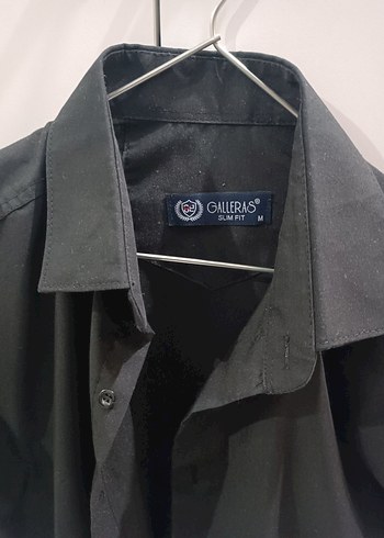 Erkek Siyah Uzun Kollu Düğmeli Gömlek - Görsel 2