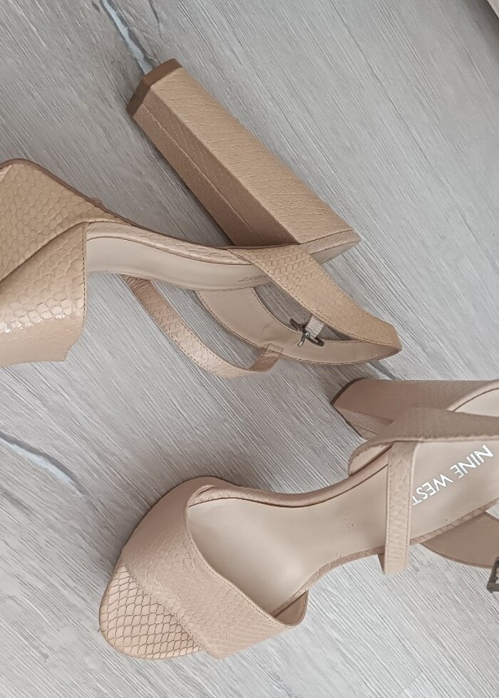 38 numara nine West platform topuk rahat ayakkabi - Görsel 3