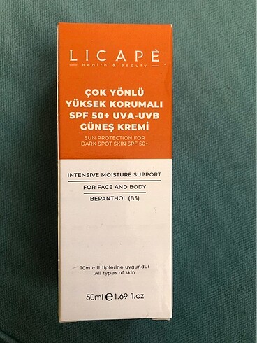 licape güneş kremi