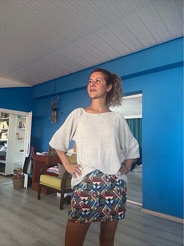 Zara kışlık mini etek
