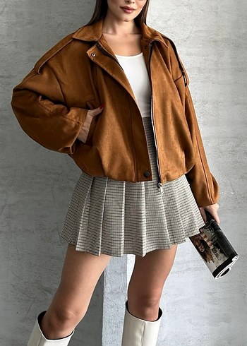 Süet Oversize Ceket